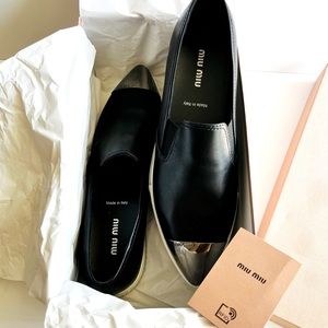 Miu Miu leather flats